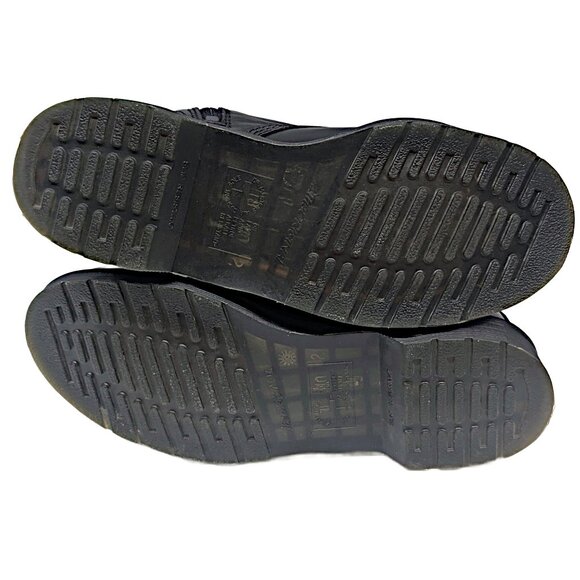 Dr. Martens Maple Zip Boots Black Steel Toe Work Leather Industrial Womens 10 - Picture 10 of 11